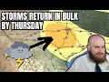 Texas weather rain  storms returning by thursday