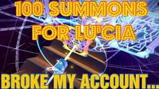 100 summons for Lucia/Lu'cia -  Banner FFBE WAR OF THE VISIONS - GLOBAL - WOTV - PULLS - GACHA