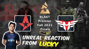 Unreal reaction from Lucky, Astralis vs Heroic, BLAST Premier Fall Final 2021