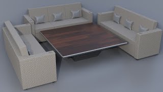 [2.81] Modelling of Sofa Set in BLENDER EEVEE
