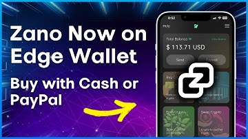 Zano Now Supported in Edge Wallet! Buy ZANO with PayPal, Credit Card, or Cash