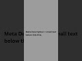 What is Meta Title &amp; Meta Description? SEO Explained