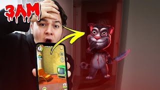 *TELEFONDAN ÇIKTI* GECE 3'te SAKIN MY TALKING TOM OYNAMAYIN!! (Tom Evime Geldi)