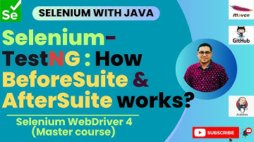 Session 44: Selenium -TestNG | Understanding @BeforeSuite & @AfterSuite Annotations in TestNG!🎉