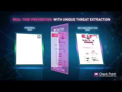 Check Point: Real-Time Threat Extraction with SandBlast Network