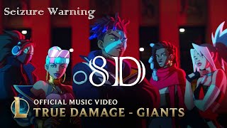 True Damage - GIANTS (8D) (ft. Becky G, Keke Palmer, SOYEON, DUCKWRTH, Thutmose) | League of Legends