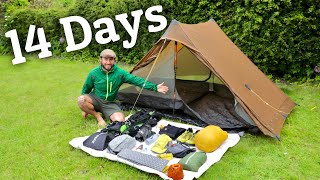 Everything I Need for 14 days in the Wild  Lightweight Backpacking Gear for the Scottish Highlands