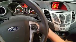 2011 Ford Fiesta Transmission Malfunction Service now warning message on dashboard yellow wrench