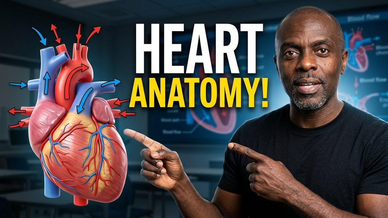 Heart Anatomy Made Simple | Complete Diagram Drawing Tutorial