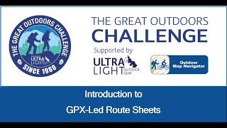 TGO Challenge GPX-Led Route Sheets: A Brief Introduction