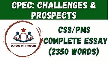 CSS ESSAY: CPEC
