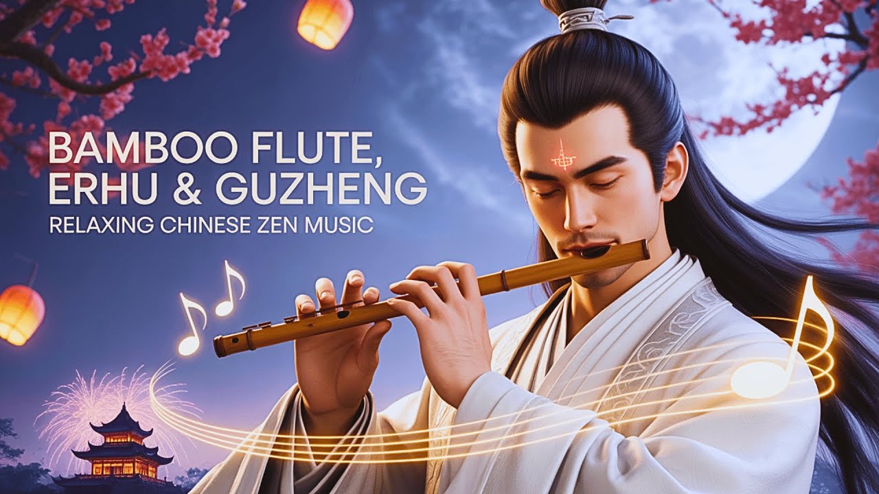 Bamboo Flute, Erhu & Guzheng | Chinese Zen Music for Relaxation, Stress ...