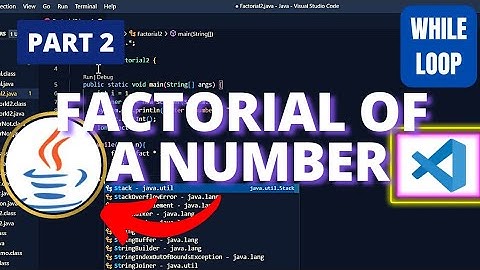 Factorial of a Number Using While Loop | Java | Easy Coding