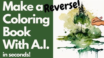 How To Make Reverse Coloring Books For KDP Using AI- A Midjourney Tutorial