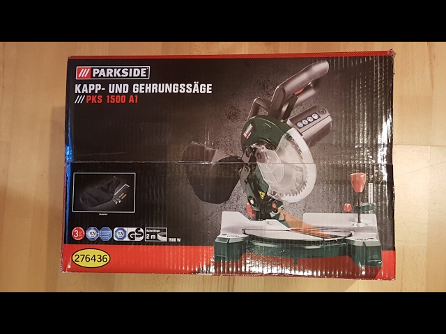 Parkside PKS 1500 A1 Kapp- und Gehrungssäge, chopsaw - [Unboxing! 4K] -  YouTube