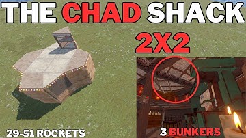 Chad Shack by ME - Simple RUST 2x2 Bunker Base Design *2023*