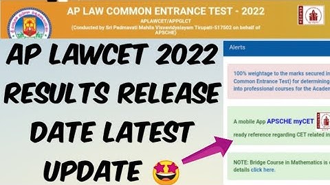 AP LAWCET 2022 Results Release Date latest update 🤩//AP LAWCET 2022 Rank Cards