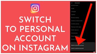How To Switch Back To Personal Account On Instagram From Creator/Business (2023)