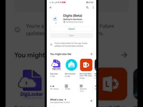 Digits - Shortcuts to open apps