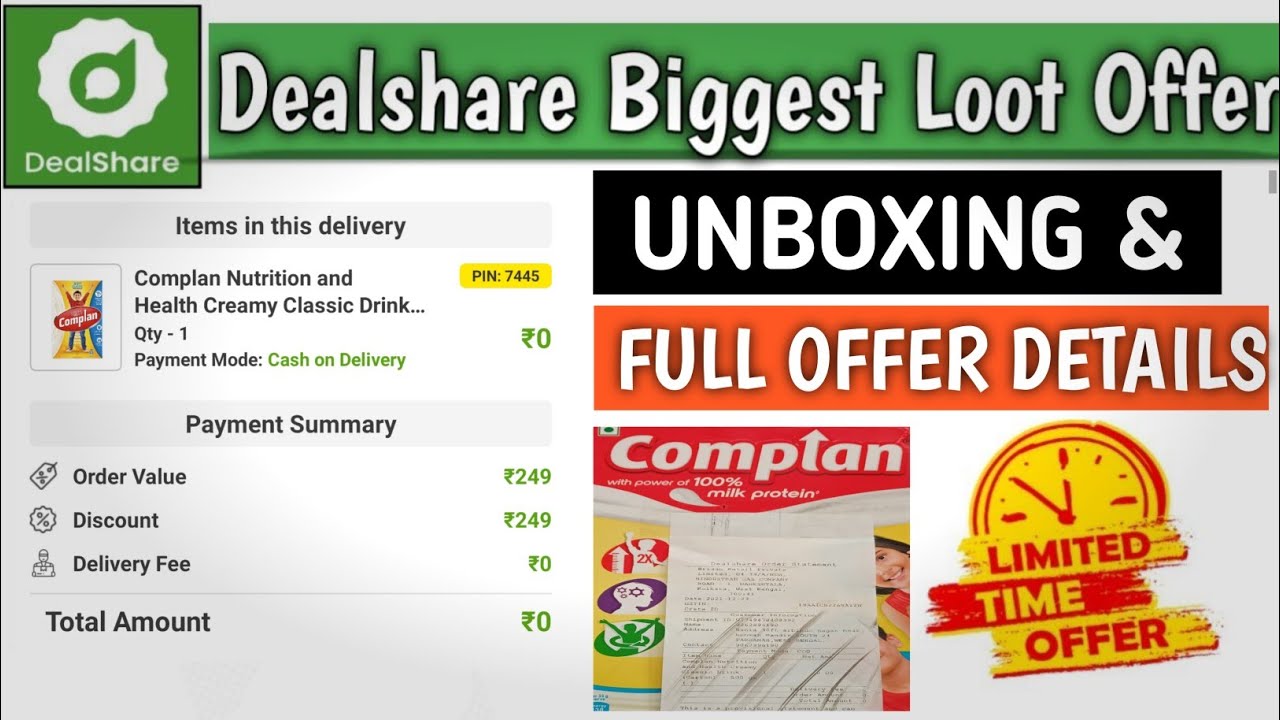 DealShare App Loot 🤑 Unboxing ||  Get Unlimited 100% Free Product in ❤️ 24 hours delivery 