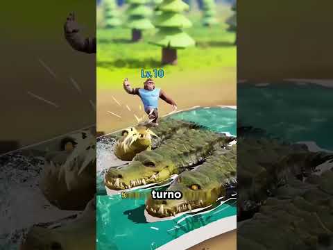 Крокодил схватил мою подругу-обезьянку… Я в шоке! 😱🐊 #short