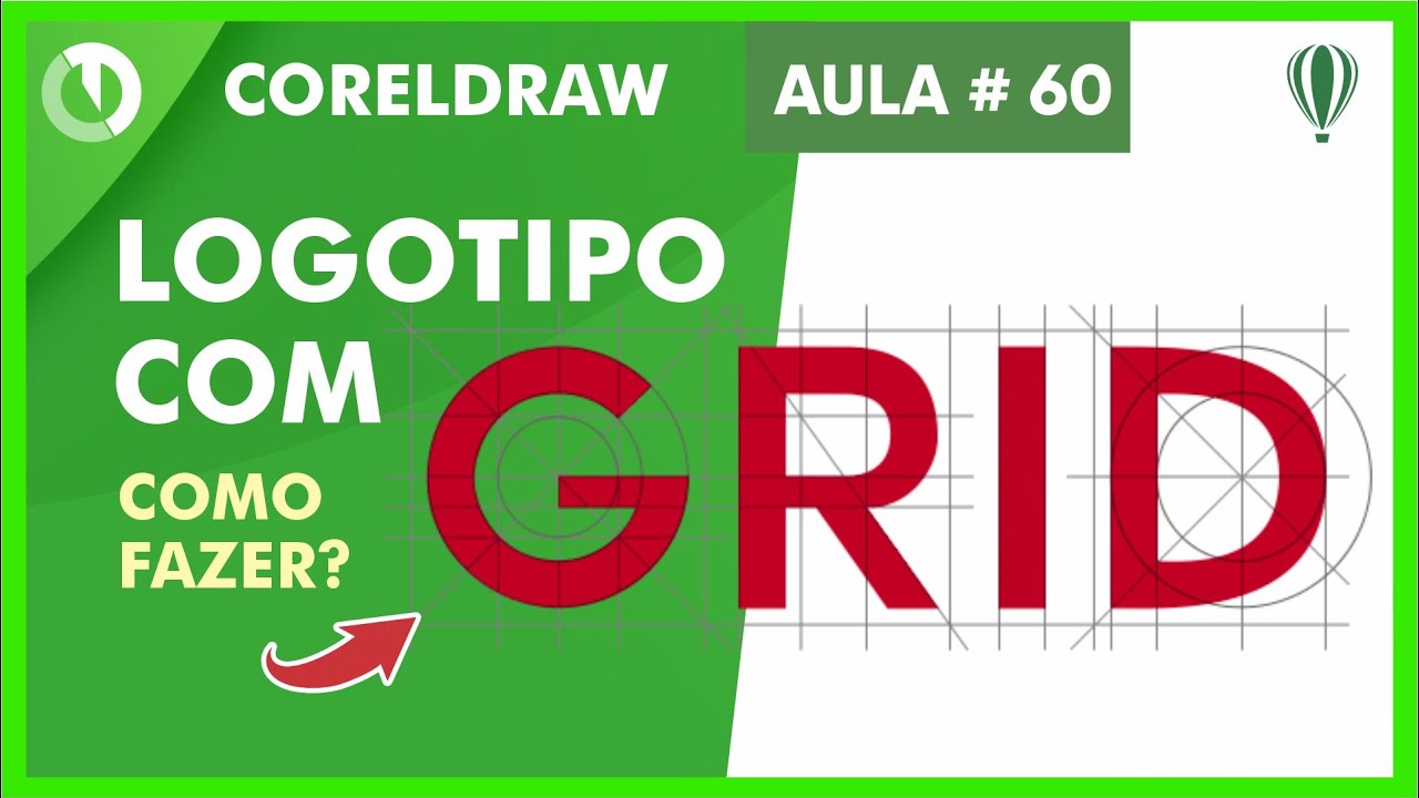Como fazer um logo com grid no Corel Draw - YouTube