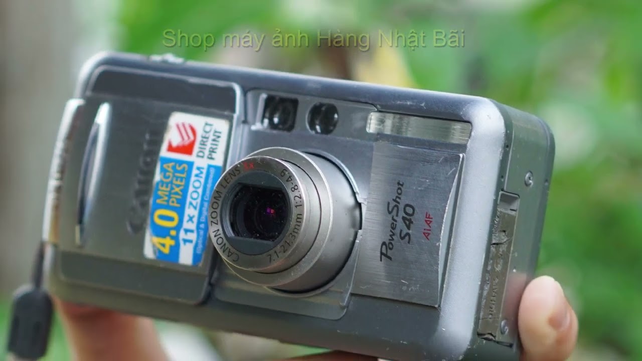 Shop máy ảnh giá rẻ, Vintage - Canon Powershot S40 - youtube