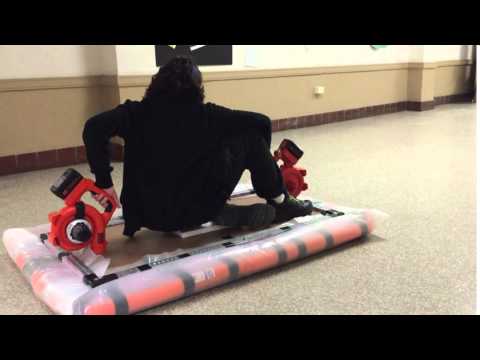 Test Drive of Final Hovercraft without propulsion