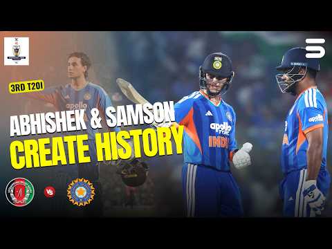 Abhishek & Samson Create History With Record-Breaking Partnership | AFG vs IND | 3rd T20I | M9N1K
