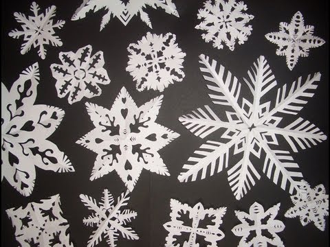 Come Fare I Fiocchi Di Neve Di Carta How To Do Paper Snowflakes English Subs