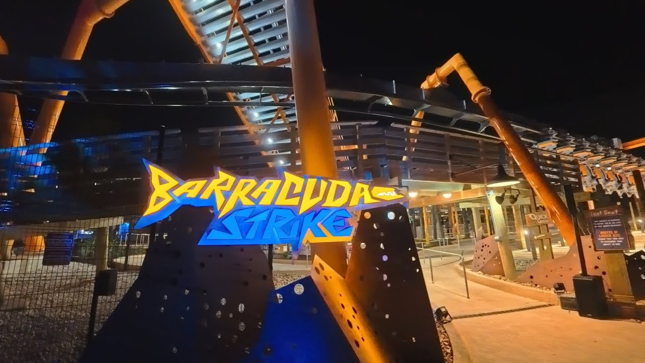 POV: BARRACUDA STRIKE Rollercoaster SeaWorld San Antonio Newest Ride for 2026