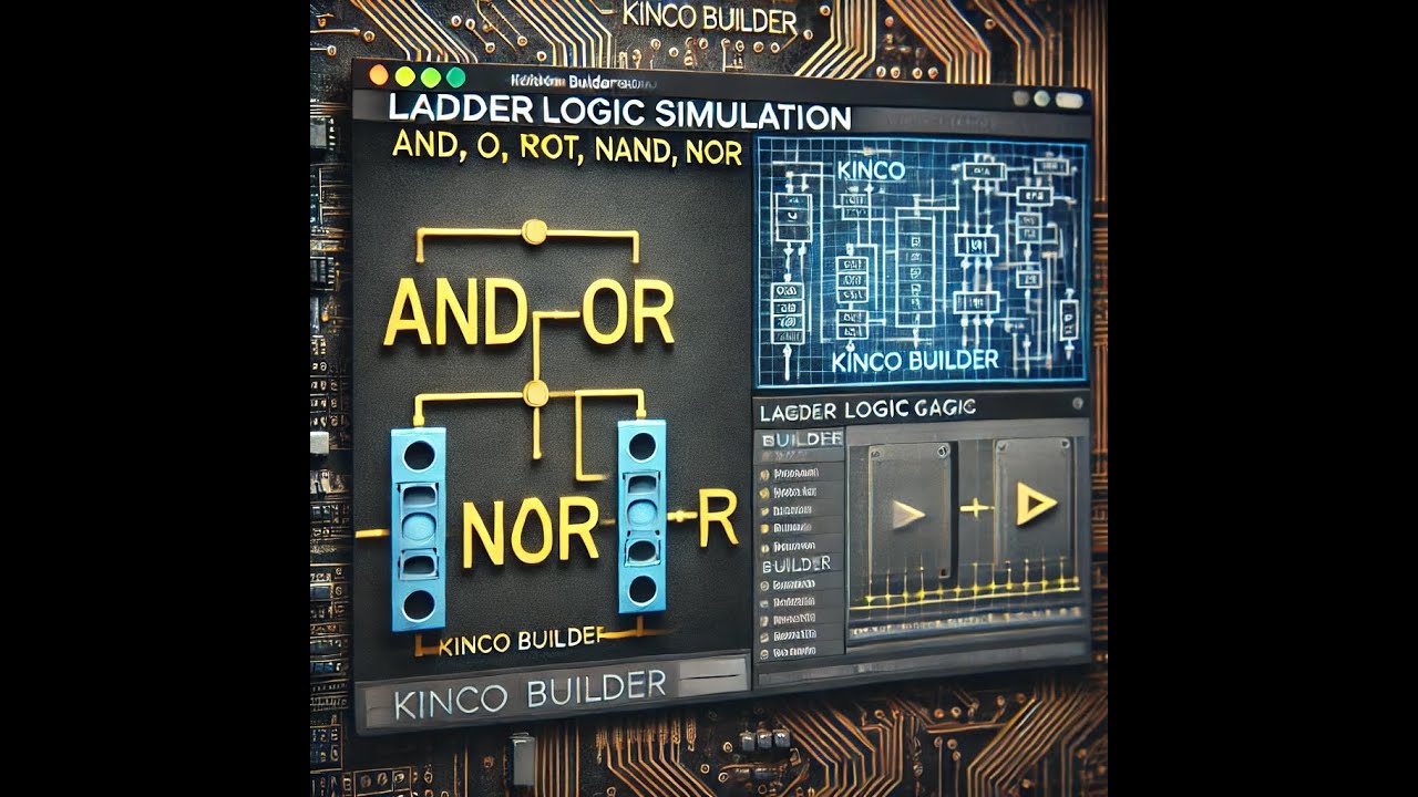 Ladder Logic Simulation of AND, OR, NOT, NAND & NOR Gates in Kinco ...