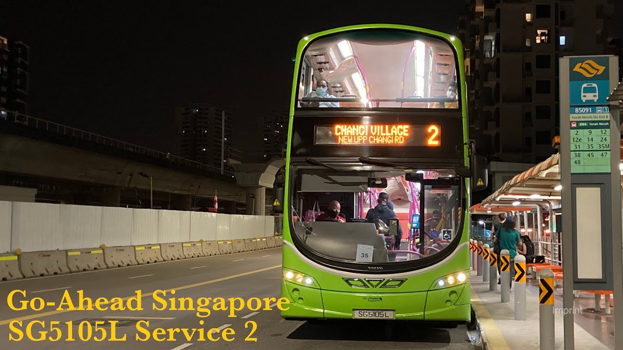 Go-Ahead SG - SG5105L on Service 2 [Changi Village Ter → Kampong Bahru Ter]