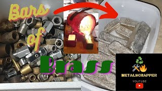 Bars of brass - Devil Forge - metal melting