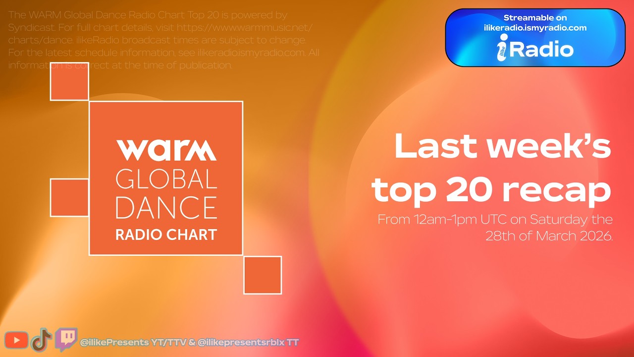 📻 | WARM's Global Dance Radio Chart : Saturday 28th, 2026 @ 12:00am
