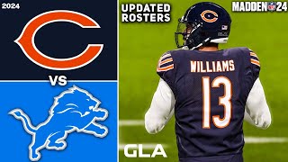 Bears vs. Lions | Caleb Williams vs. Jared Goff | 2024 - 2025 Rosters | Madden 24 PS5