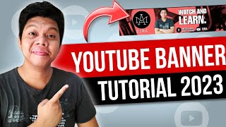PAANO GUMAWA NG YOUTUBE CHANNEL ART BANNER 2023 | Picsart Step by step Tutorial (Tagalog) screenshot 3