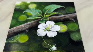 Blossom Tree Painting || step- by-step Acrylic Painting for Beginners