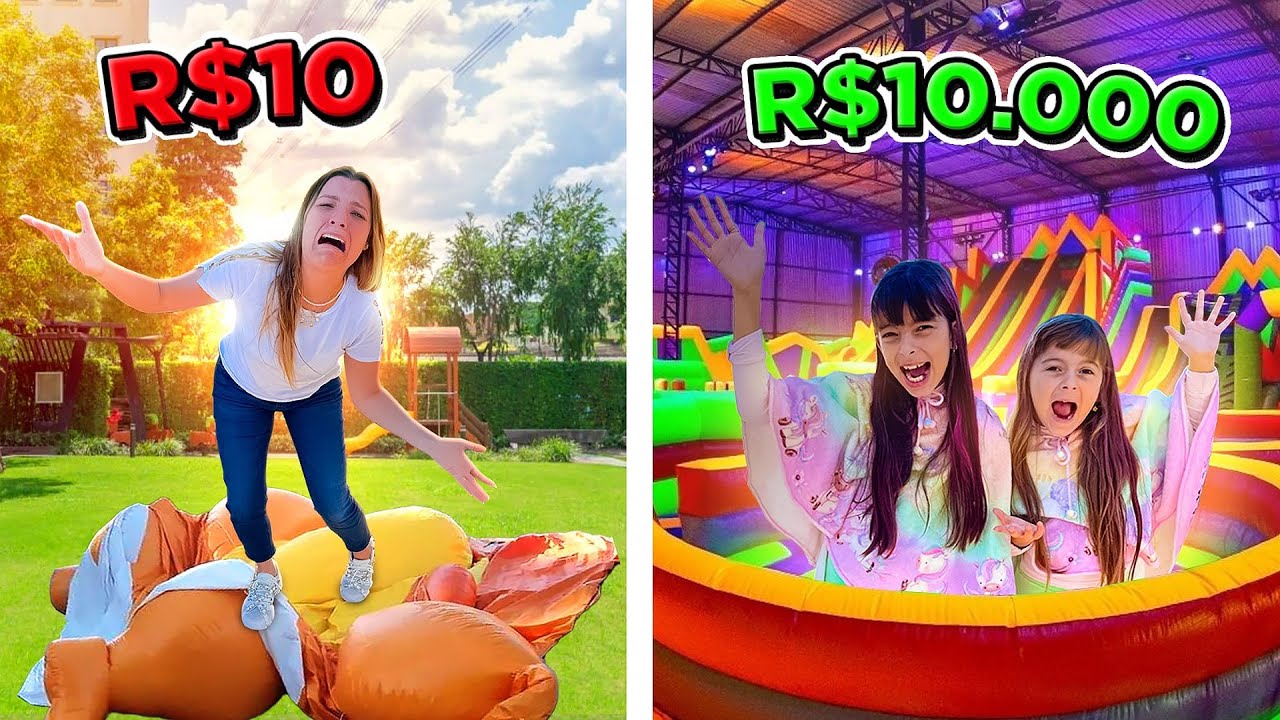 24h no PARQUE de INFLÁVEIS de R$10 e R$1000 REAIS