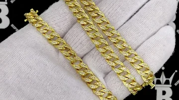 Iced Out Miami Cuban CZ 8MM Gold Bling Bling Chain | HipHopBling