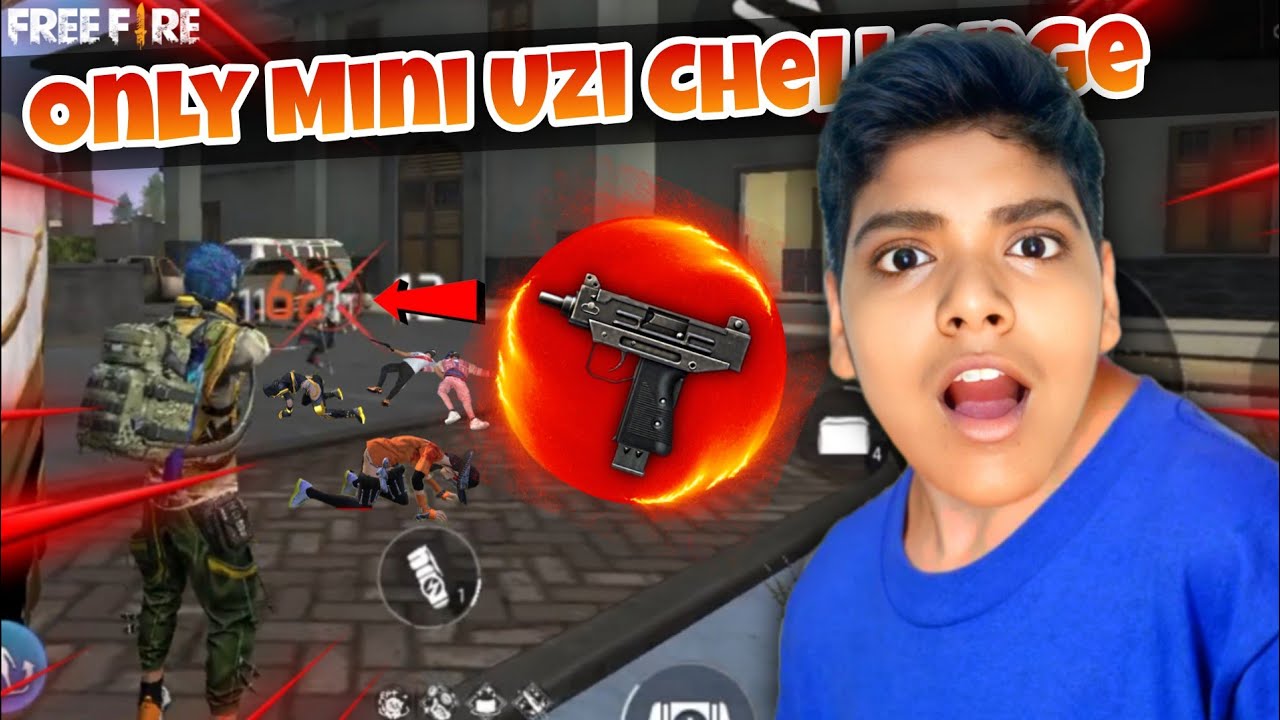Only Mini Uzi Challenge Gone Crazy in BR Ranked 😱 || BOOYAH! Garena Free Fire🔥