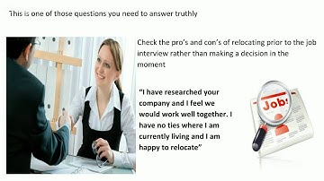 "Would You Be Willing to Relocate?" Interview Question and Answer