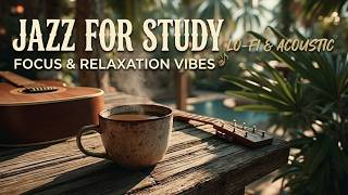 Ambient Guitar &amp; Coffee Jazz for Study | Relaxing Tropical Music Flow