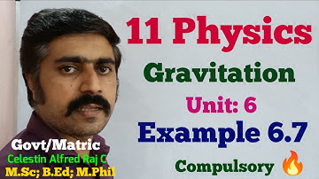 Example 6.7|Gravitation|Unit 6|11 Physics|Tamil|sky physics