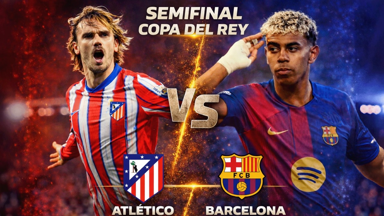 Atlético de Madrid vs Barcelona EN VIVO | Semifinal Ida Copa del Rey ...