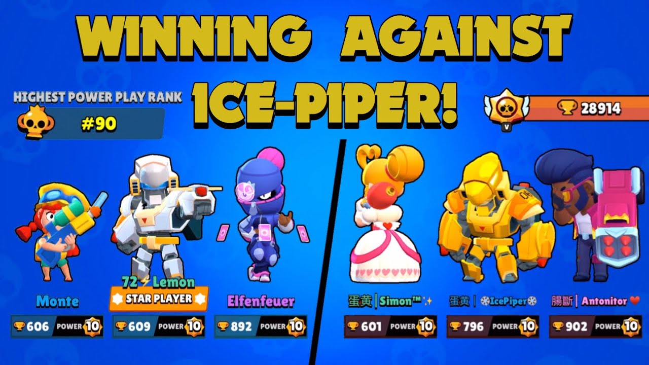 Piper leaderboard is tweaking : r/Brawlstars