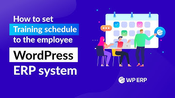 How to schedule training  to the employee in WordPress ERP system
