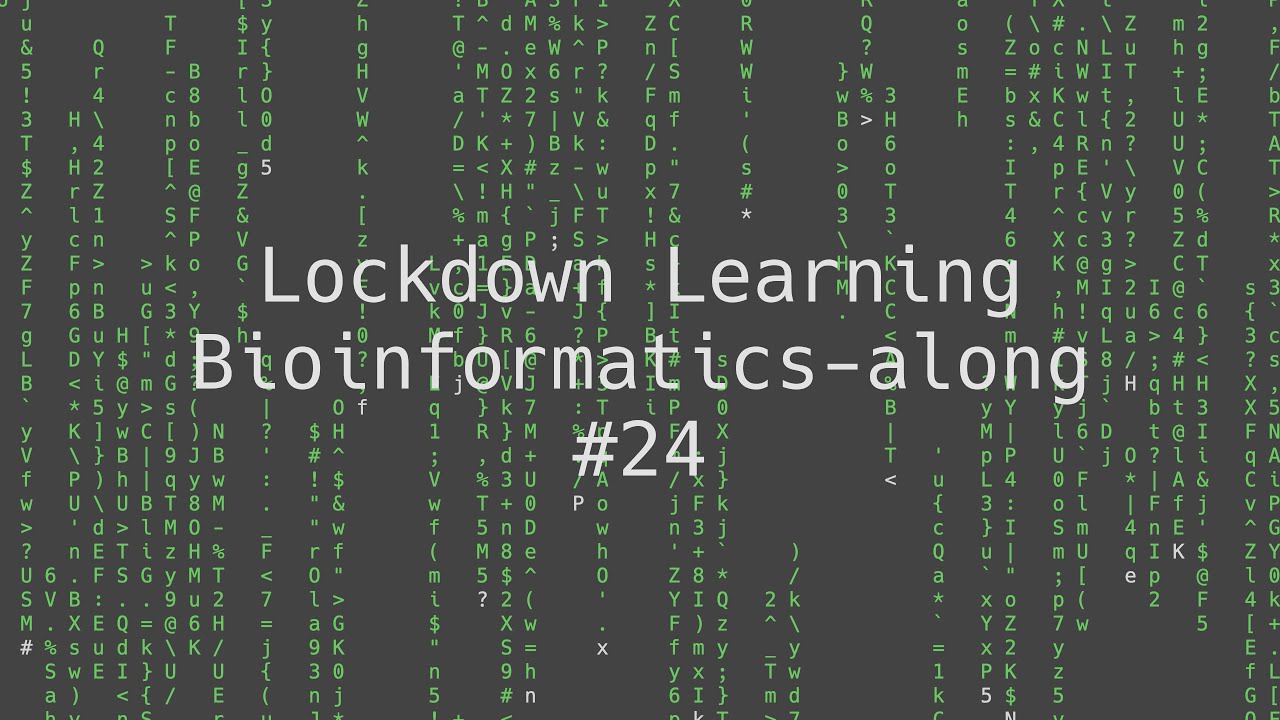 24 Lockdown Learning Bioinformatics Along Factors Matrices Lists And Data Frames Youtube