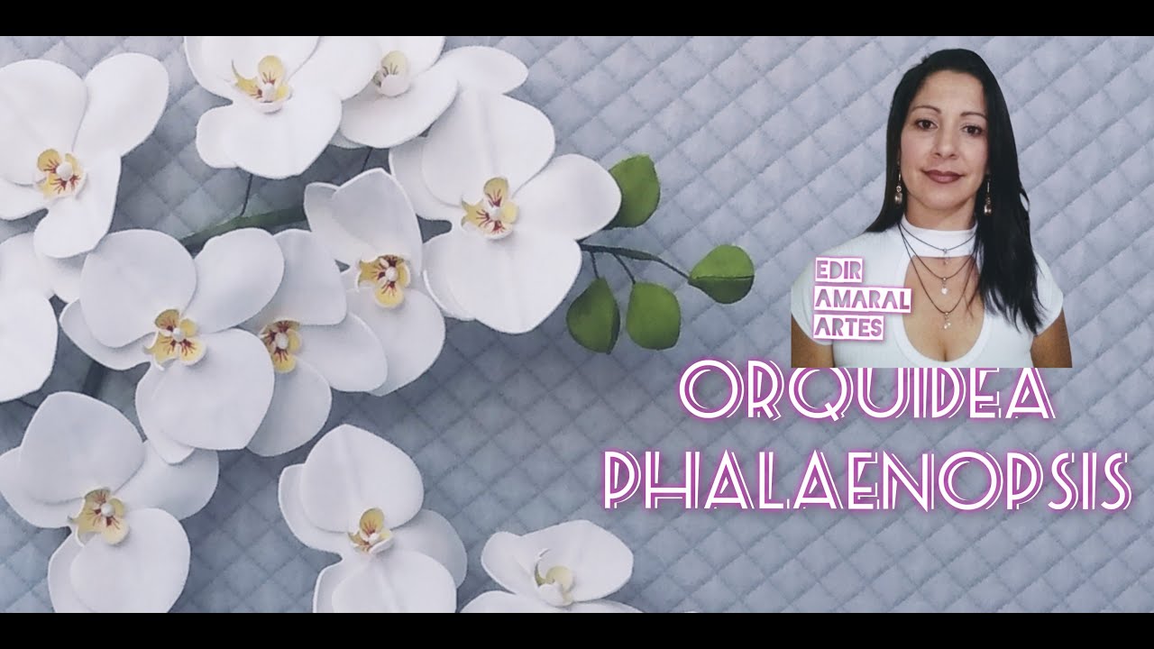 Como fazer Orquídea branca super delicada ....