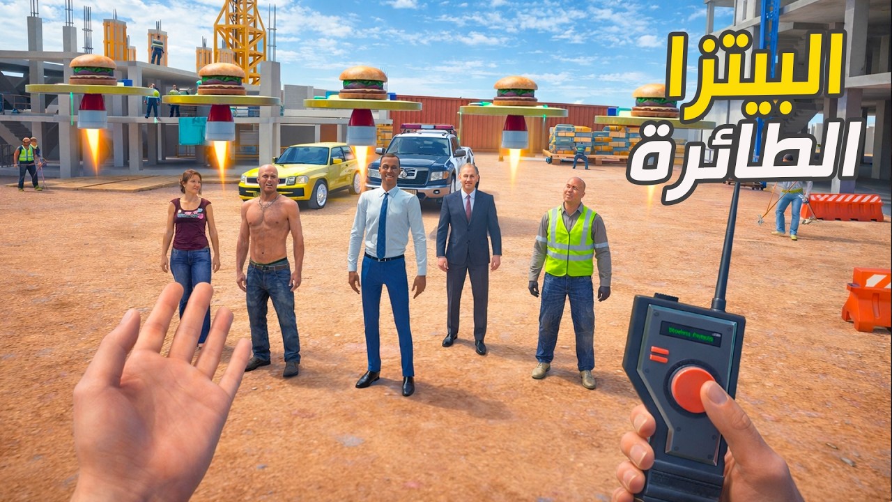 إطلاق خدمة توصيل بيتزا  انعدام الجاذبية فقط في ملعب نيوتن! لعبة Newton's Playground